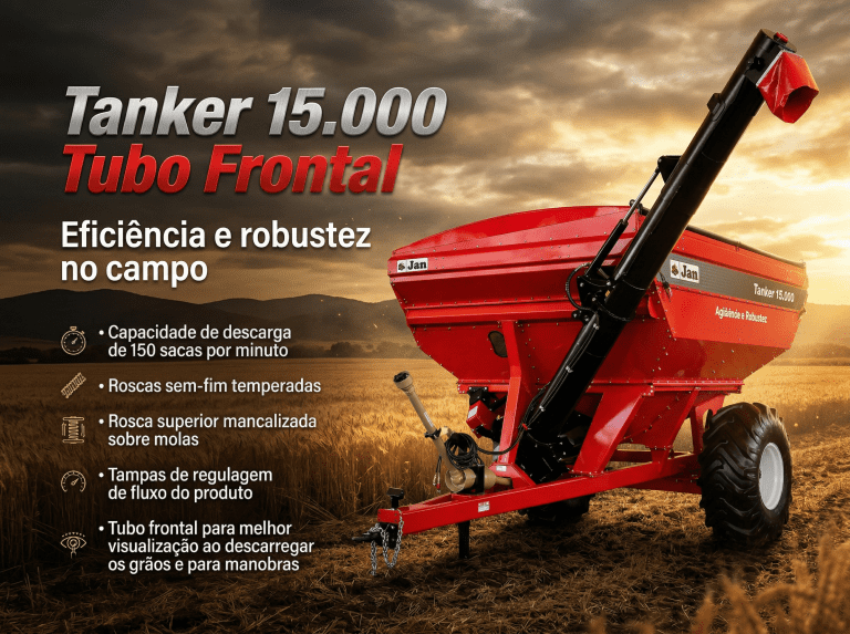 Abastecimento e Transporte Tanker 15.000 Tubo Frontal JAN