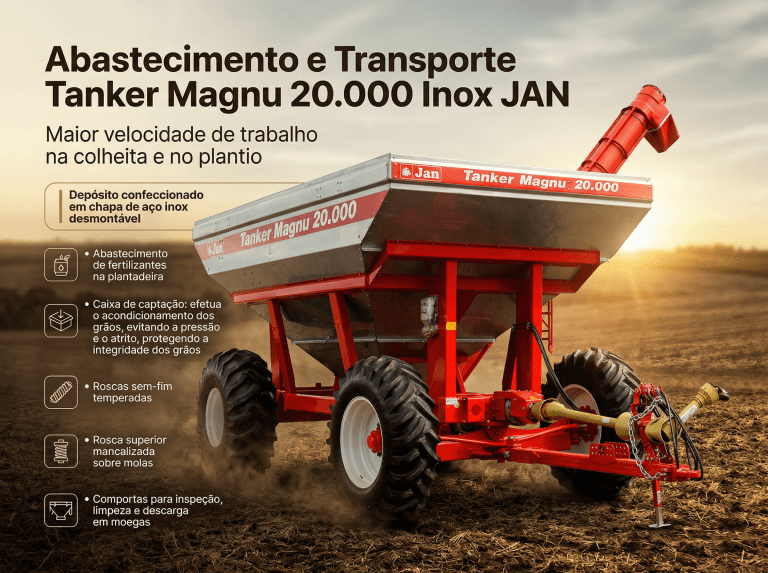 Abastecimento e Transporte Tanker Magnu 20.000 Inox JAN