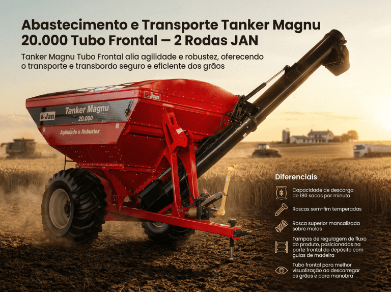 Abastecimento e Transporte Tanker Magnu 20.000 Tubo Frontal – 2 Rodas JAN