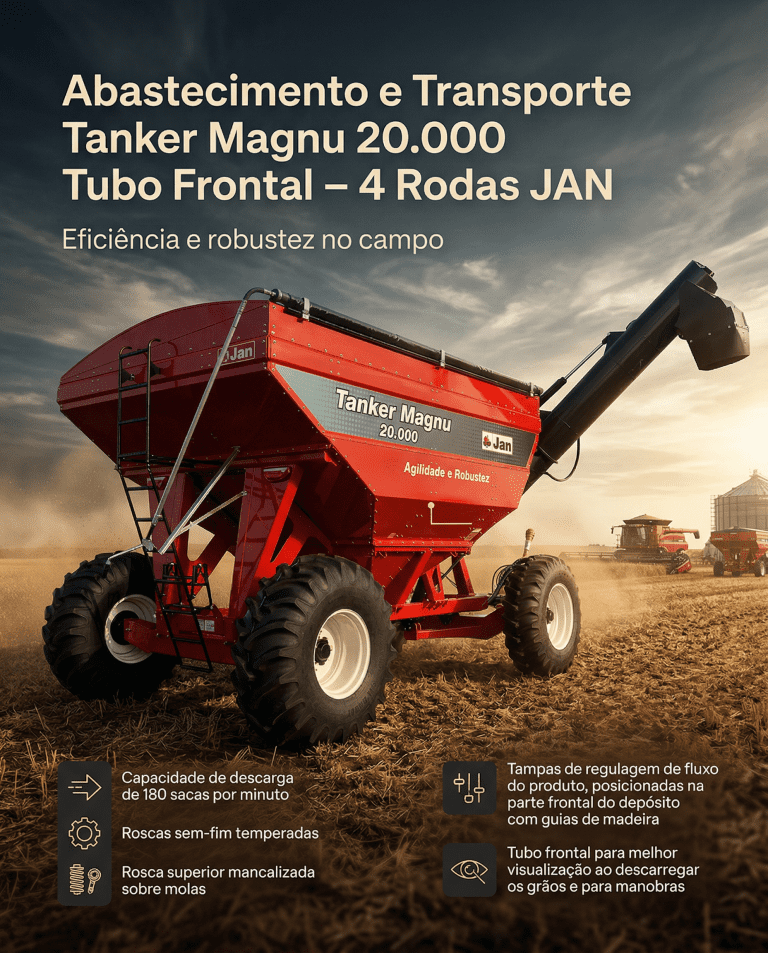 Abastecimento e Transporte Tanker Magnu 20.000 Tubo Frontal – 4 Rodas JAN
