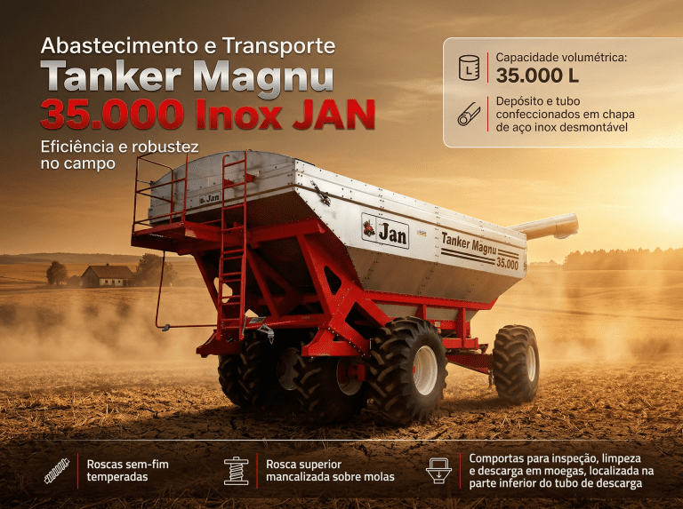 Abastecimento e Transporte Tanker Magnu 35.000 Inox JAN