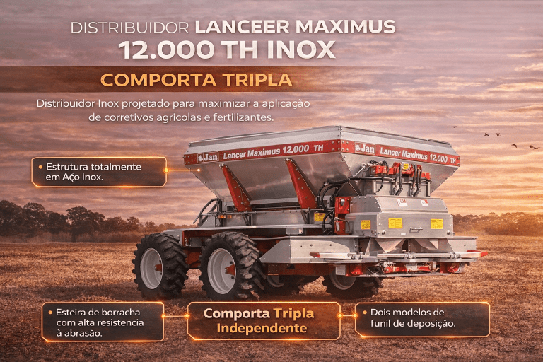 Distribuidor LANCER Maximus 12.000 TH Inox Comporta Tripla JAN