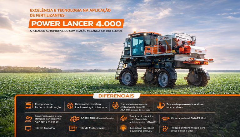 Distribuição Autopropelido Power Lancer 4.000 JAN