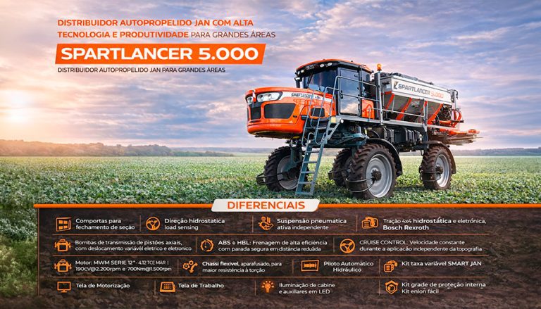 Distribuição Autopropelido Spartlancer 5.000 JAN